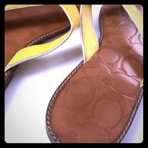 Coach Flip Flops/ Sandals size 10
